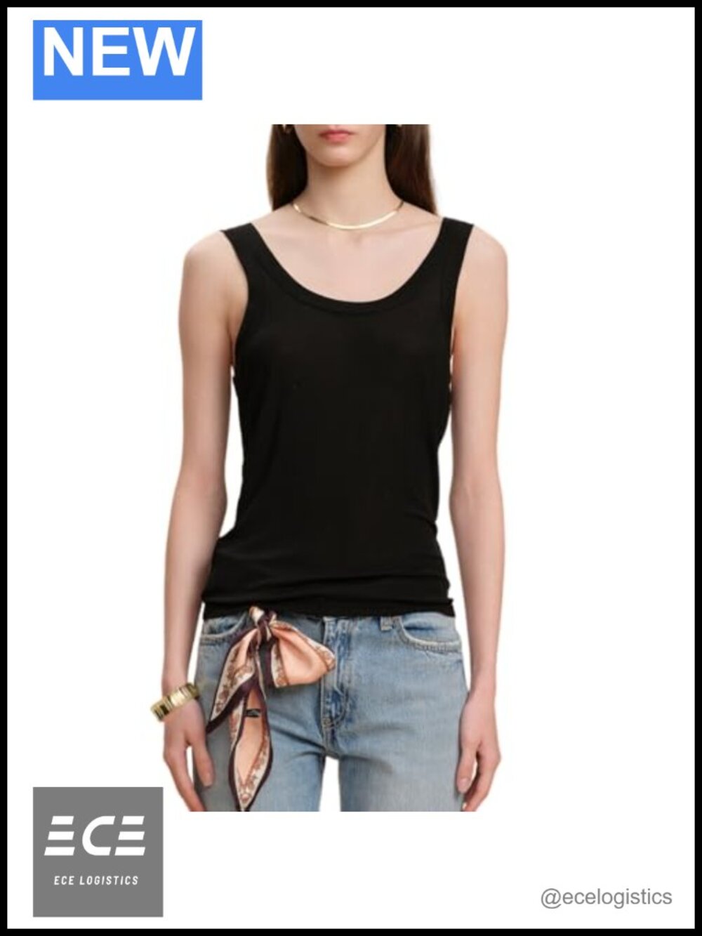 MOLISILK Pure Mulberry Silk Ribbed Tank Top Sleeveless Slim Fit